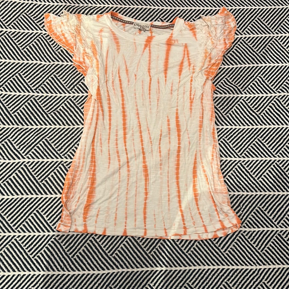 Tye dye orange shirt
